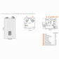 NFC-250/200H - Condensing Combi-Boiler - 199,900 BTU DHW / 210,000 BTU HTG